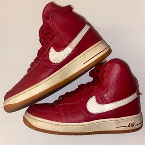 NIKE AIR RED HIGH TOPS